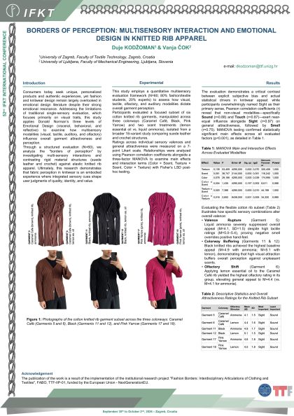 P16: Borders of Perception: Multisensory Interaction and Emotional Design in Knitted Rib Apparel
