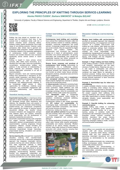 P13: Exploring the Principles of Knitting through Service-Learning